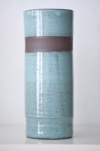 Große türkise Vase
